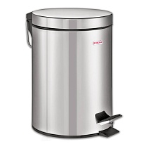 Ведро-контейнер для мусора (урна) с педалью LAIMA Classic, 12 л, зеркальное, нержавеющая сталь, со съемным внутренним ведром в Ессентуках