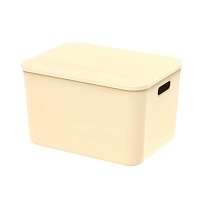 Ящик пластиковый вкладываемый бежевый 410х305х245 мм в Ессентуках Ящик пластиковый вкладываемый бежевый 410х305х245 мм в Ессентуках