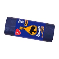 Мешки для мусора 160 л, синие, рулон 10 шт., ПВД, 35 мкм, 1100х900 мм, Уфа Пак, МВ1755 (МВ 160-10ср) в Ессентуках Мешки для мусора 160 л, синие, рулон 10 шт., ПВД, 35 мкм, 1100х900 мм, Уфа Пак, МВ1755 (МВ 160-10ср) в Ессентуках