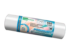 Мешки для мусора 360 л, белые, в рулоне 10 шт., ПВД 65 мкм, 1400х1000 мм, PREMIUM+, 3601015302 в Ессентуках