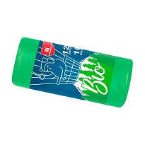 Мешки для мусора 120 л, биоразлагаемые, зеленые, рулон 10 шт., ПНД, 16 мкм, 1100х700 мм, БИО, МБ2158 (МНБ 120-10ж) в Ессентуках