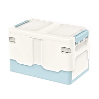 Ящик пластиковый складной белый, дно голубое, 370х240х240 мм в Ессентуках Ящик пластиковый складной белый, дно голубое, 370х240х240 мм в Ессентуках