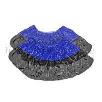 Бахилы сине-черные 1000 шт (500 пар), 54 мкм, двойная подошва, с одной резинкой, Прочные+ в Ессентуках