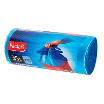 Мешки для мусора 35 л, с ушками, синие, в рулоне 30 шт., ПНД, 10,5 мкм, 640х500 мм, PACLAN Multitop, 600819 в Ессентуках Мешки для мусора 35 л, с ушками, синие, в рулоне 30 шт., ПНД, 10,5 мкм, 640х500 мм, PACLAN Multitop, 600819 в Ессентуках