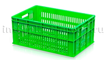 Ящик для молока, мяса, овощей и фруктов большая перфорация дно перфорированное светло-зеленый в Ессентуках