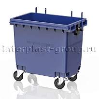 Мусорный контейнер 770 л синий без крышки 770 голубой в Ессентуках